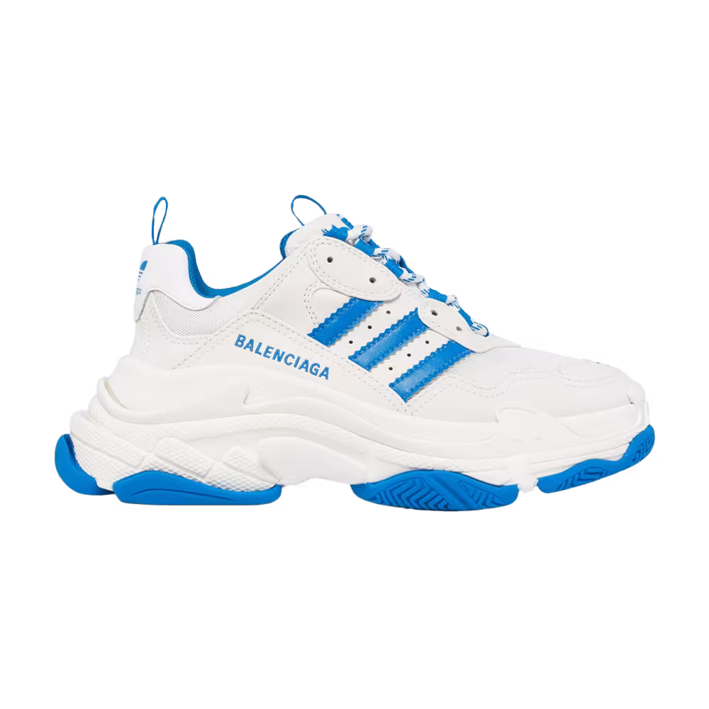 Adidas x Balenciaga Women's Triple S Sneaker White Blue