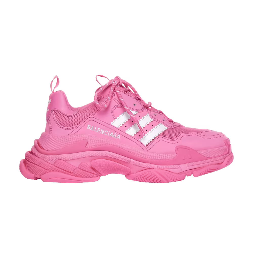 Adidas x Balenciaga Women's Triple S Sneaker Neon Pink