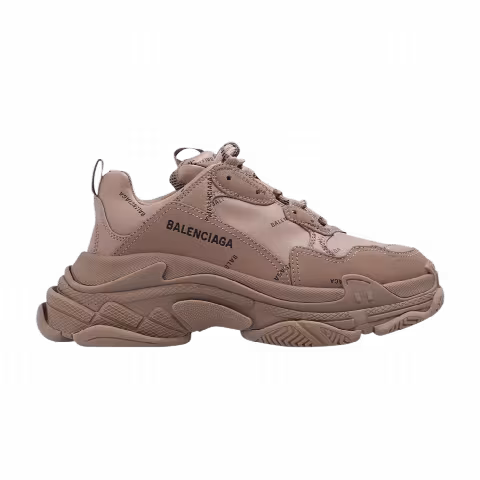 Balenciaga Wmns Triple S Sneaker 'Allover Logo - Dark Beige'