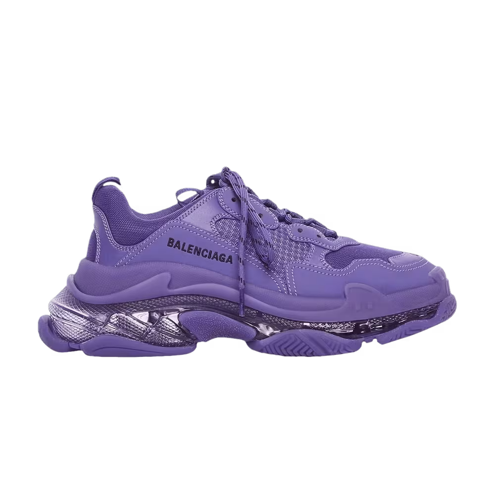 Balenciaga Triple S Sneaker Clear Sole - Purple