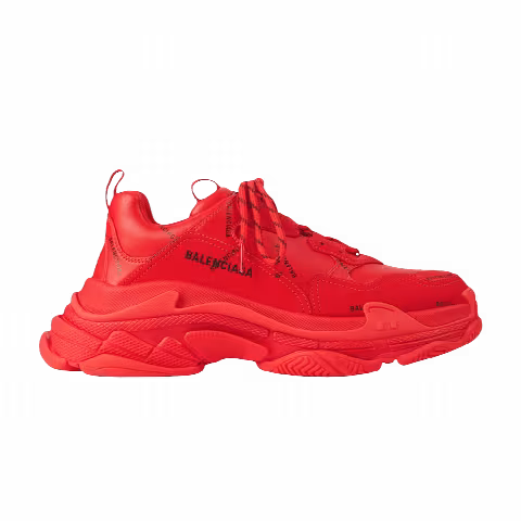 Balenciaga Wmns Triple S Sneaker 'Allover Logo - Red'