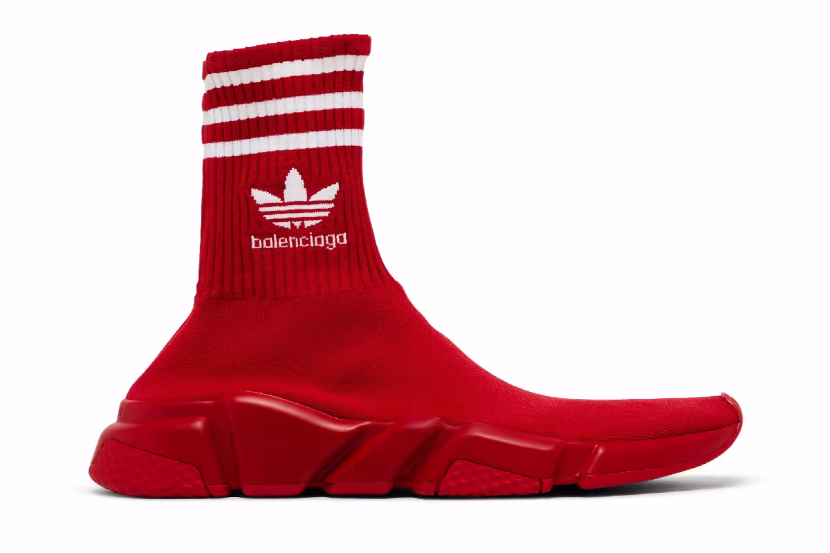 Adidas x Balenciaga Speed Sneaker Red, view 2