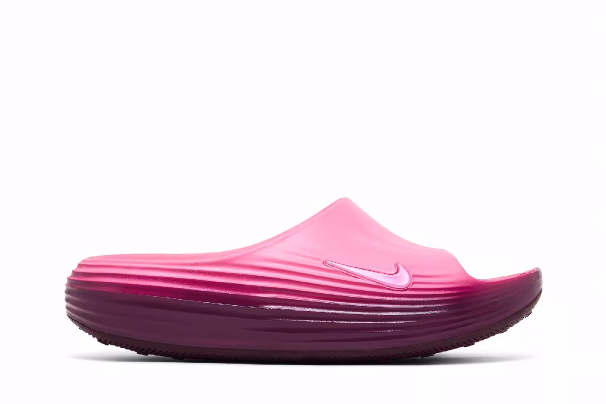 Nike Women's ReactX Rejuven8 Slide Pink Spell, view 2