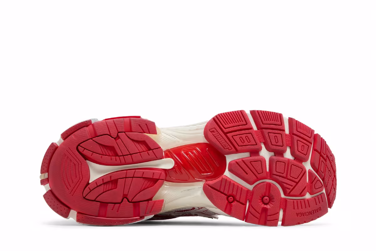 Balenciaga Runner Sneaker White Red, view 5