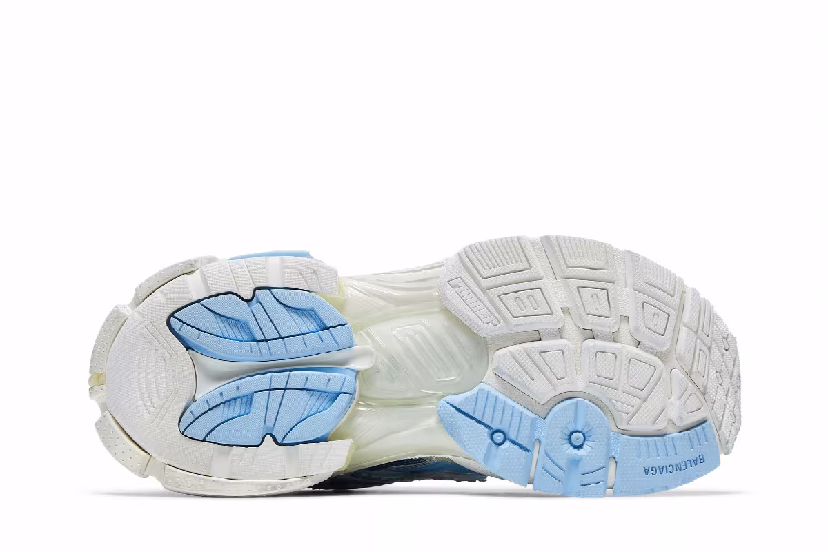 Balenciaga Women's Runner Sneaker Light Blue, view 5