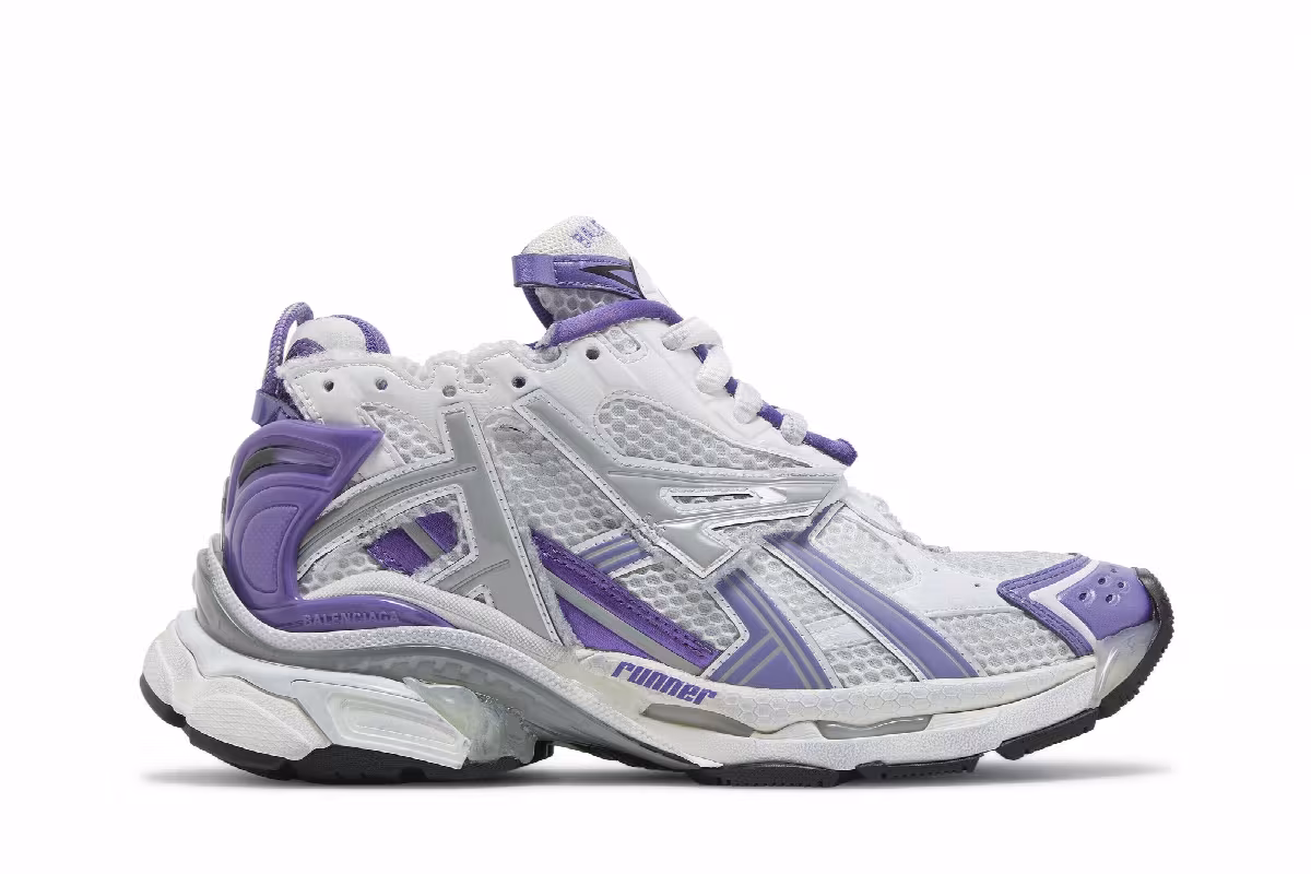 Balenciaga Women's Runner Sneaker Purple, view 2