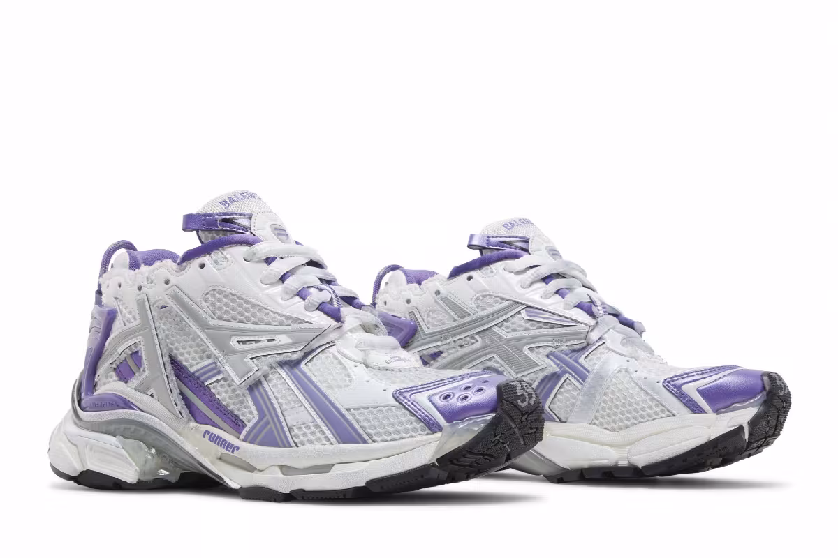 Balenciaga Women's Runner Sneaker Purple, view 9