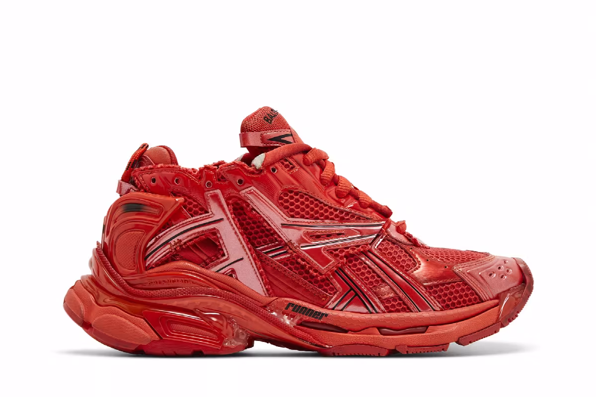 Balenciaga Runner Sneaker Red, view 2