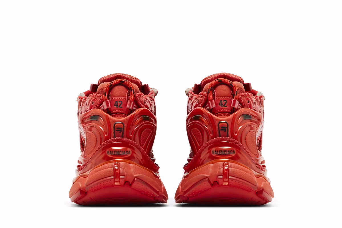 Balenciaga Runner Sneaker Red, view 7