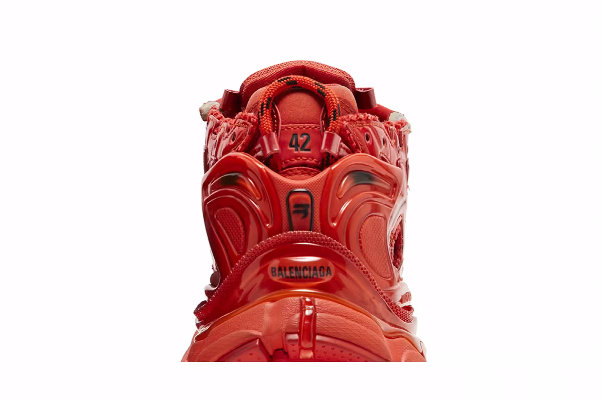 Balenciaga Runner Sneaker Red, view 8