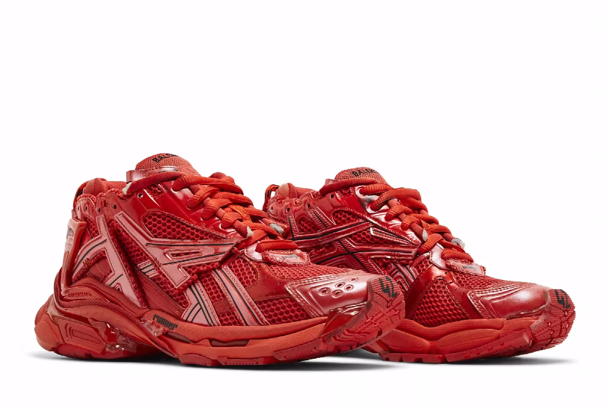 Balenciaga Runner Sneaker Red, view 9