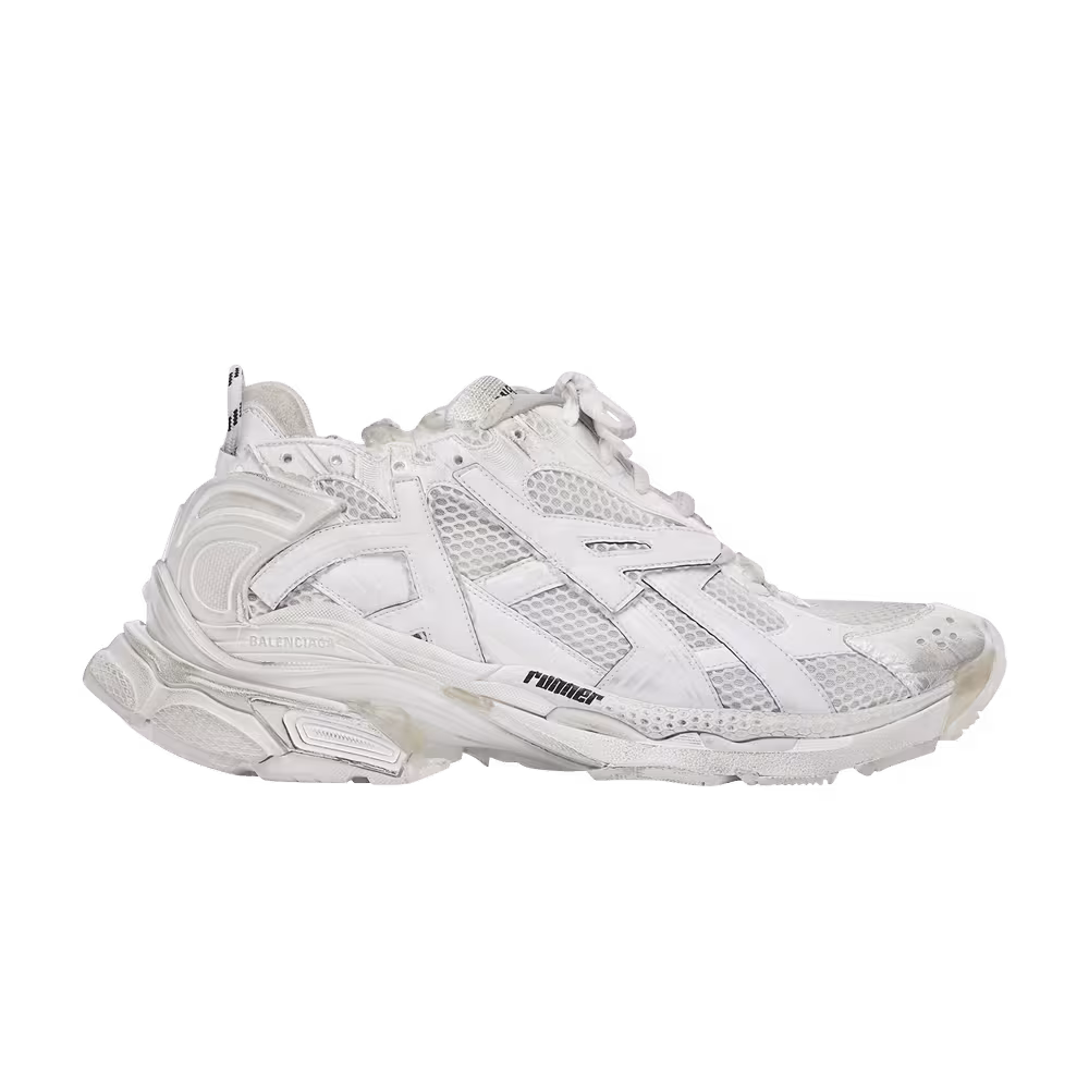 Balenciaga Women's Runner Sneaker Worn-Out - White