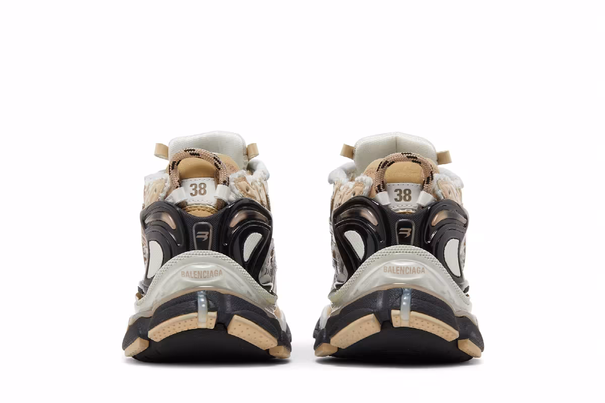 Balenciaga Women's Runner Sneaker Beige, view 7
