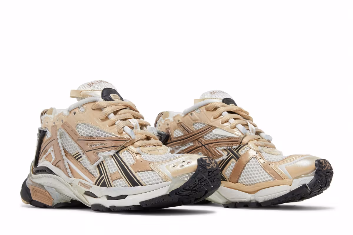 Balenciaga Women's Runner Sneaker Beige, view 9