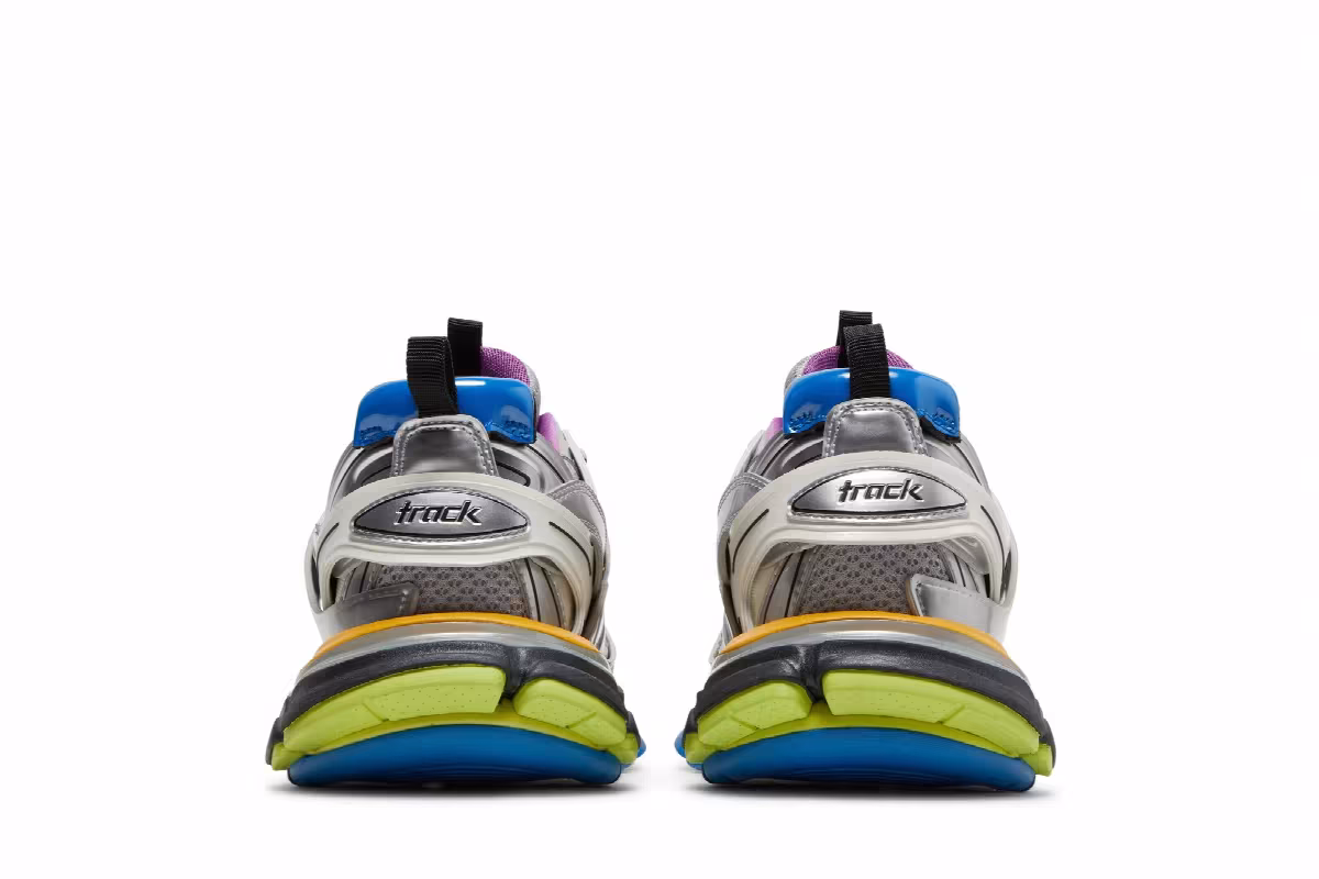 Balenciaga Track Sneaker Metallic Multi, view 7