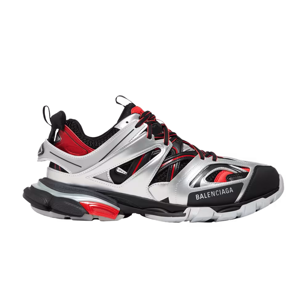 Balenciaga Track Sneaker Black Red Silver