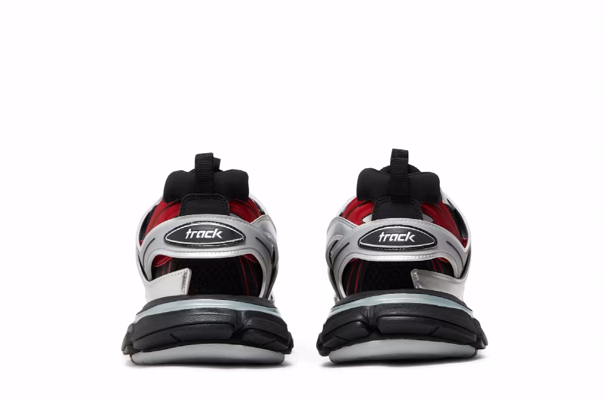 Balenciaga Track Sneaker Black Red Silver, view 7