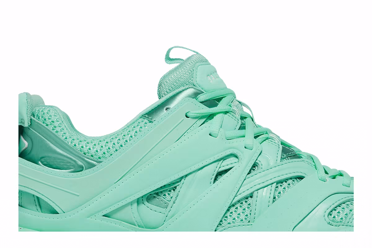 Balenciaga Recycled Track Sneaker Light Green, view 3