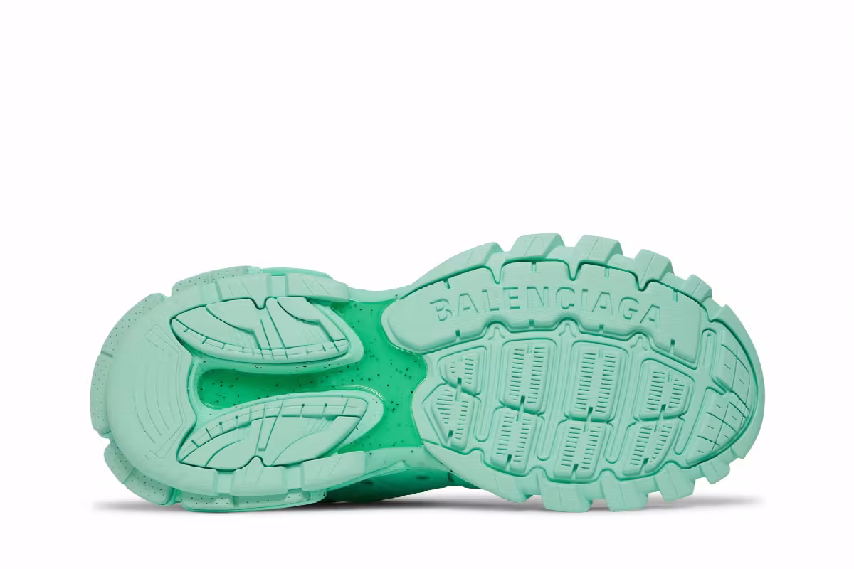 Balenciaga Recycled Track Sneaker Light Green, view 5