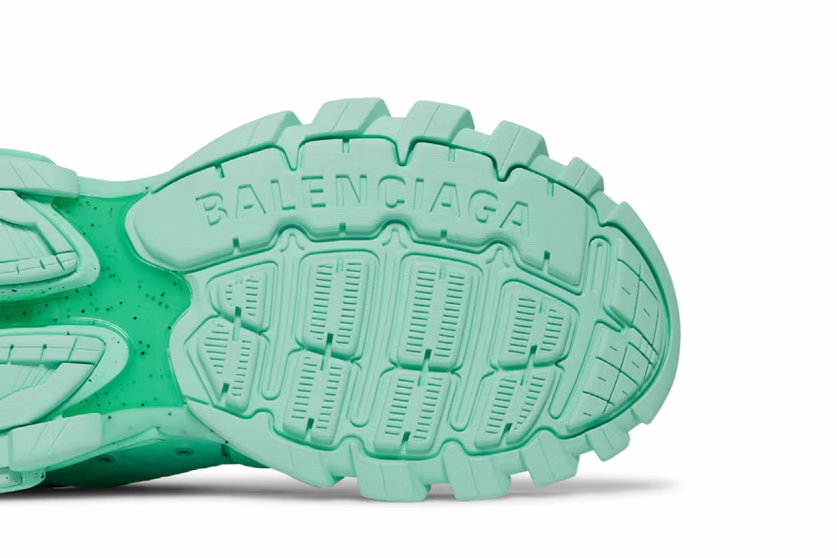 Balenciaga Recycled Track Sneaker Light Green, view 6
