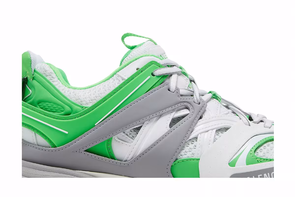 Balenciaga Track Sneaker Grey Fluo Green, view 3