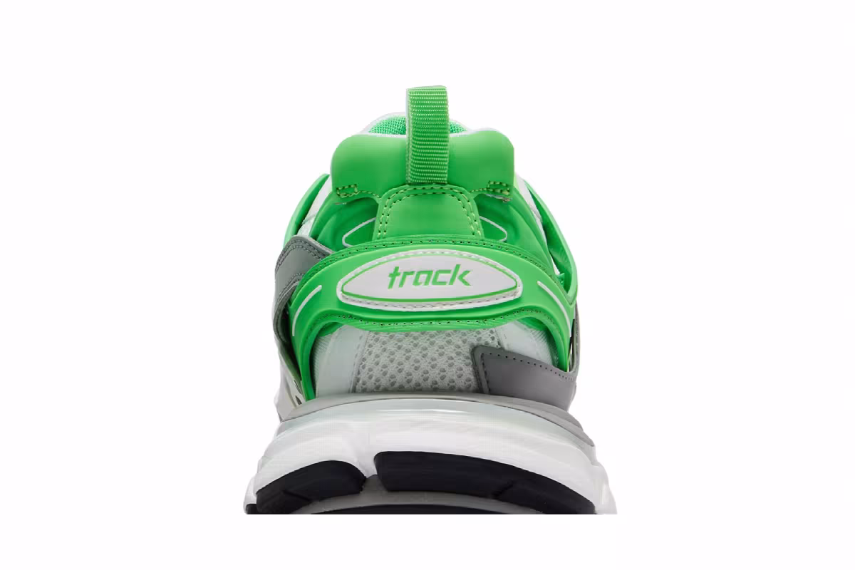 Balenciaga Track Sneaker Grey Fluo Green, view 8