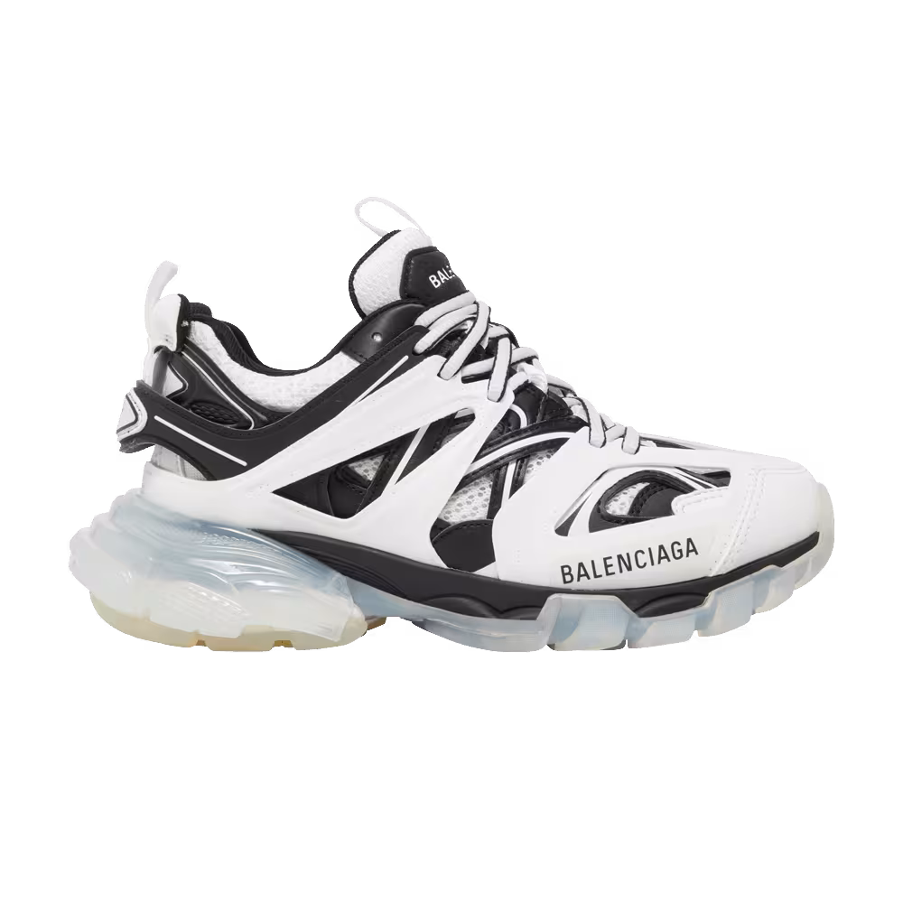 Balenciaga Women's Track Sneaker Clear Sole - White Black