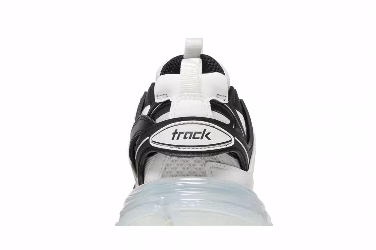 Balenciaga Women's Track Sneaker Clear Sole - White Black, view 8