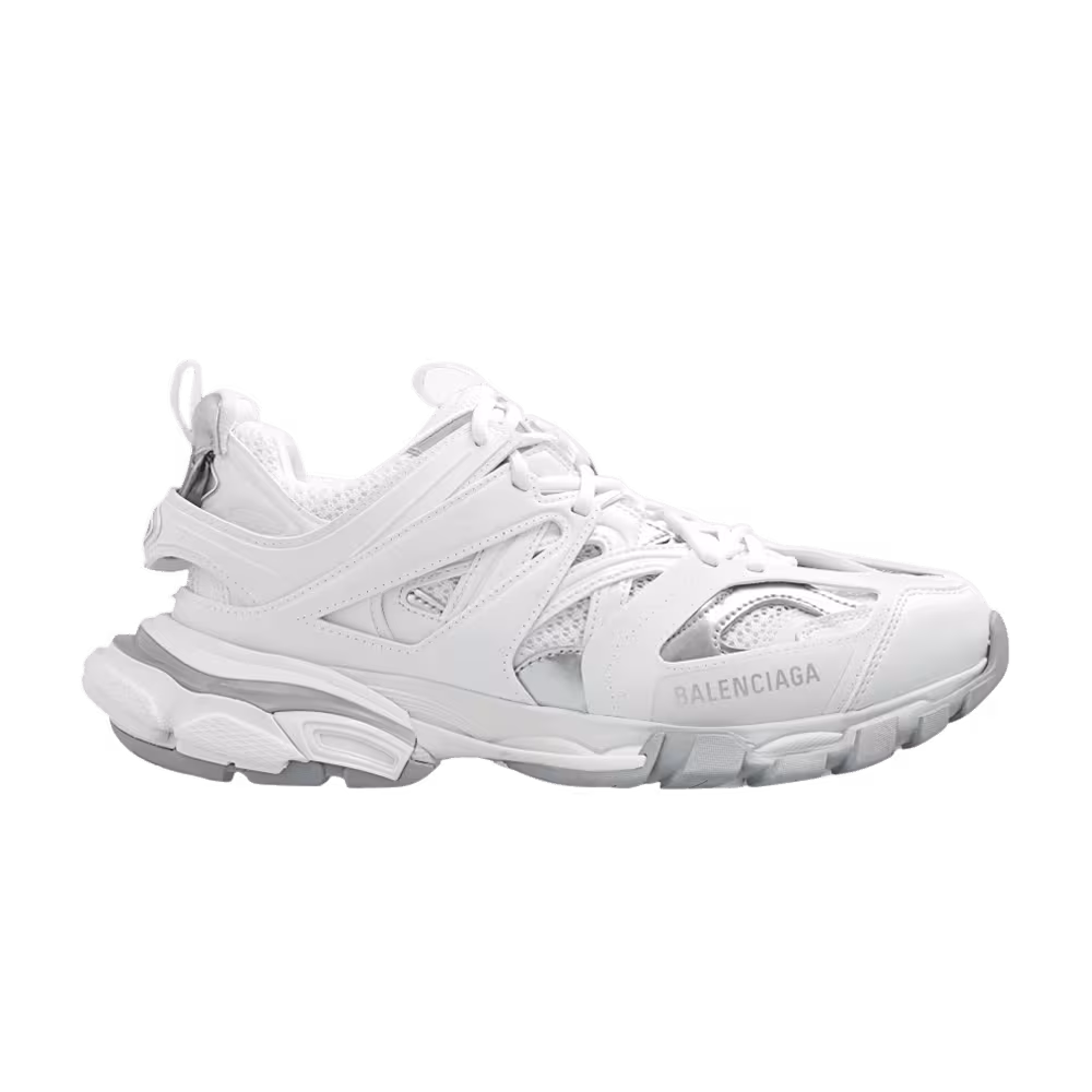 Balenciaga Women's Track Sneaker White Silver