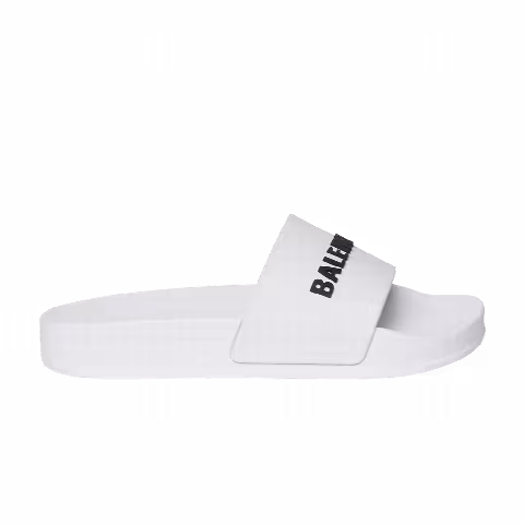 Balenciaga Pool Slides Kids 'White Black'