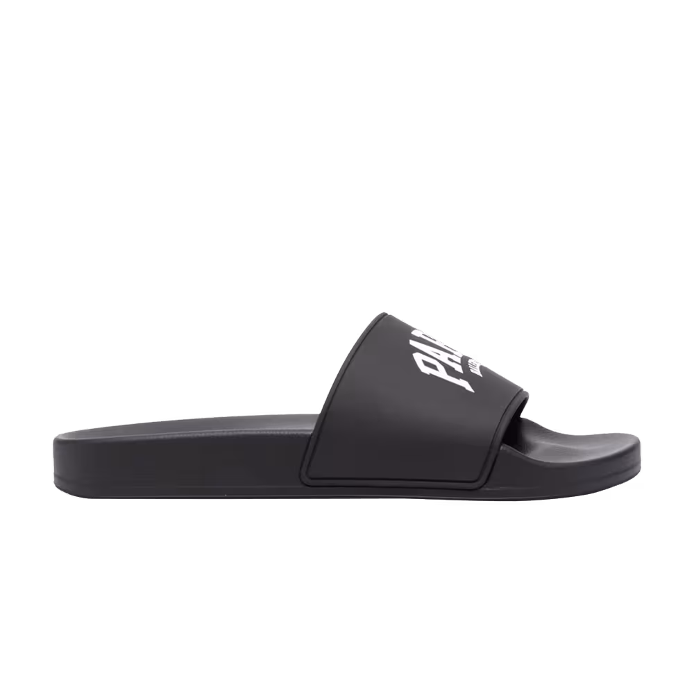 Balenciaga Women's Pool Slides Cities Paris - Black