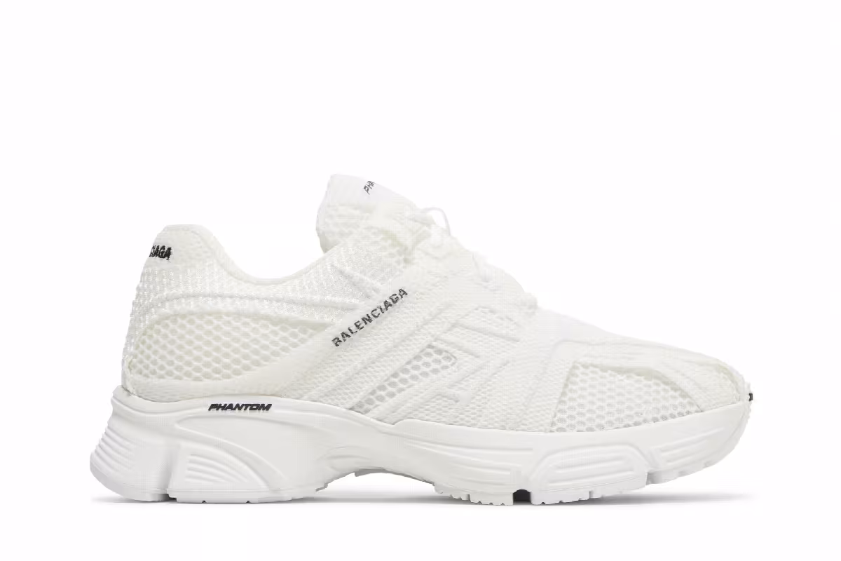 Balenciaga Women's Phantom Sneaker White, view 2