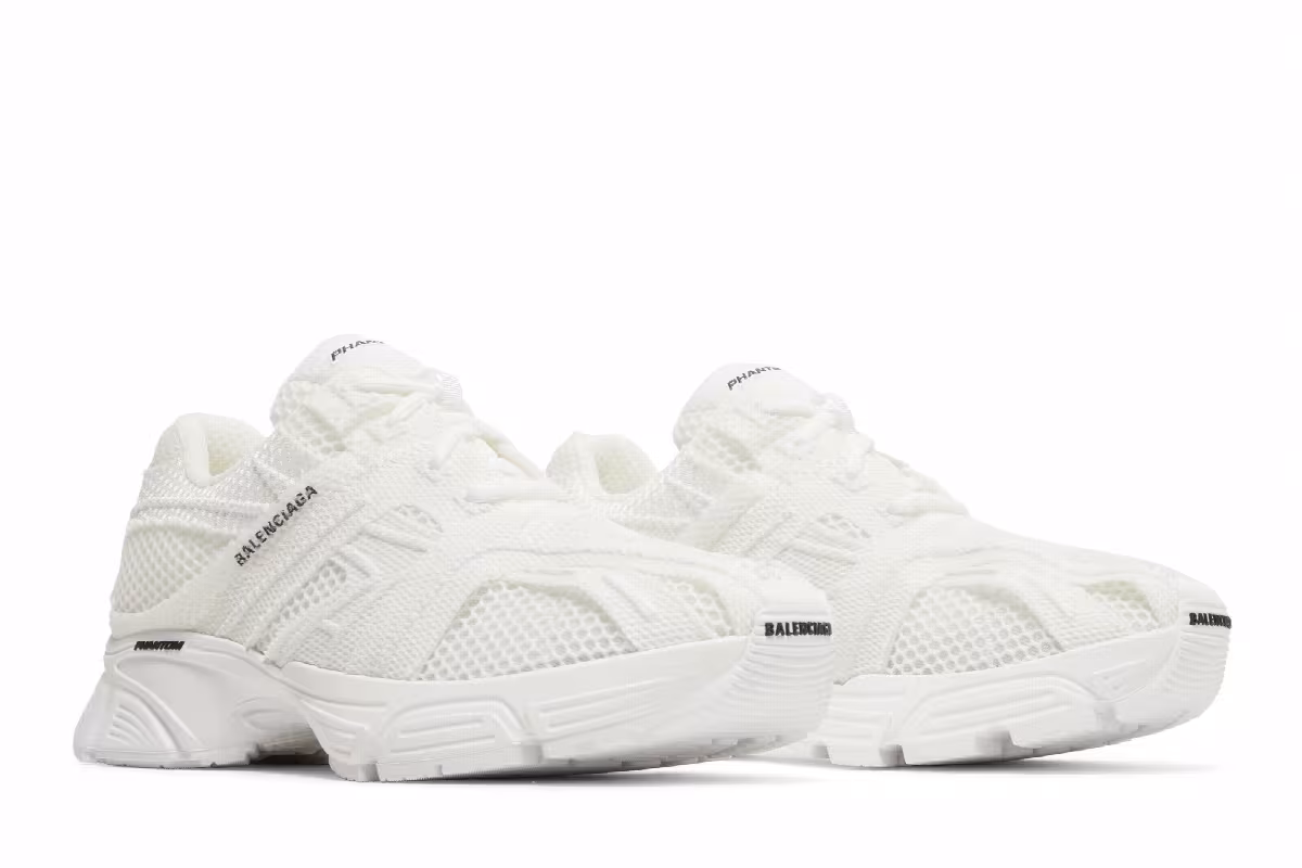 Balenciaga Women's Phantom Sneaker White, view 9