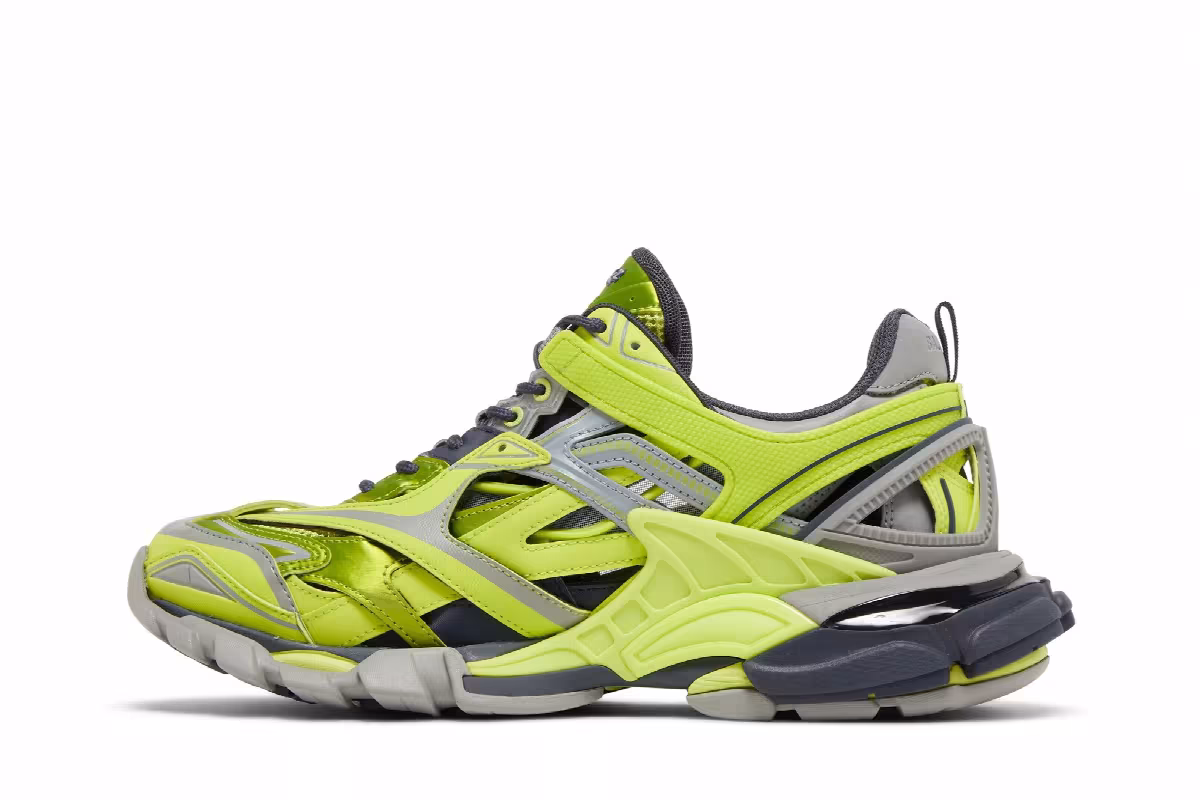 Balenciaga Track.2 Sneaker Acid Green, view 4
