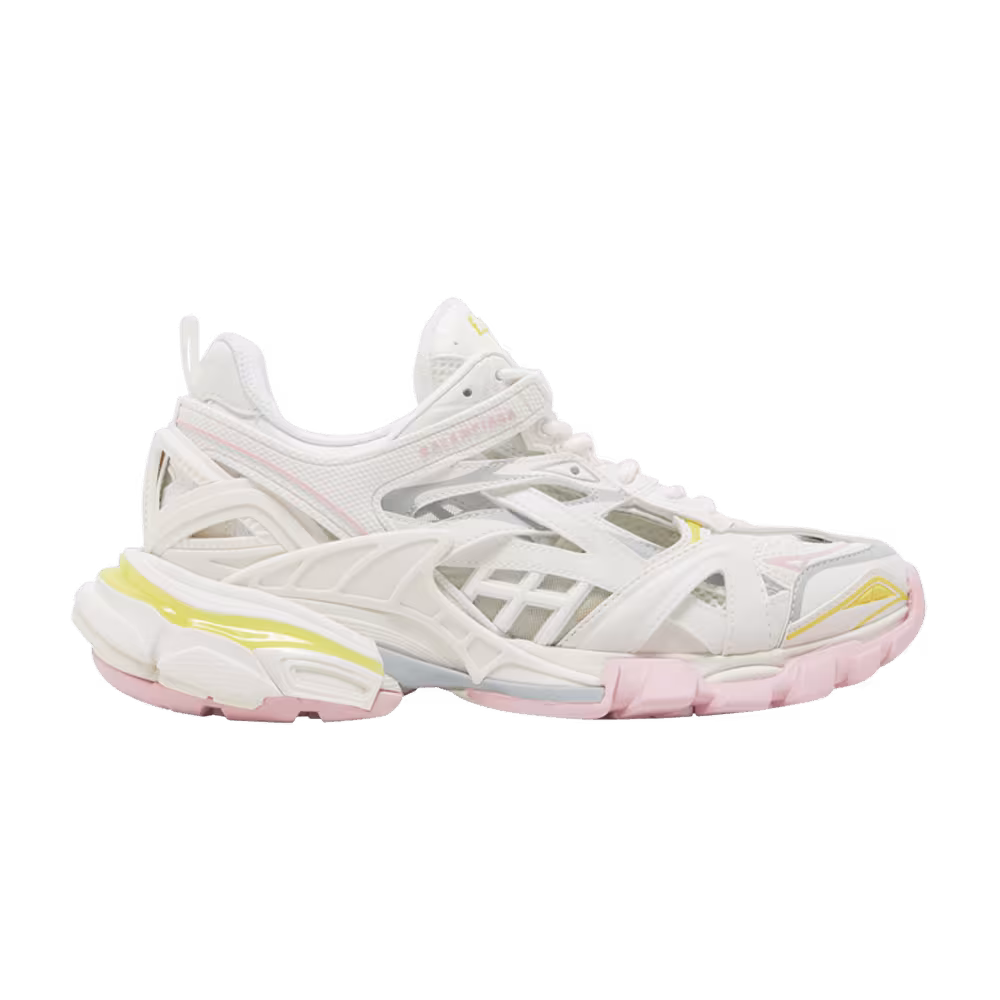 Balenciaga Women's Track.2 Sneaker White Light Yellow