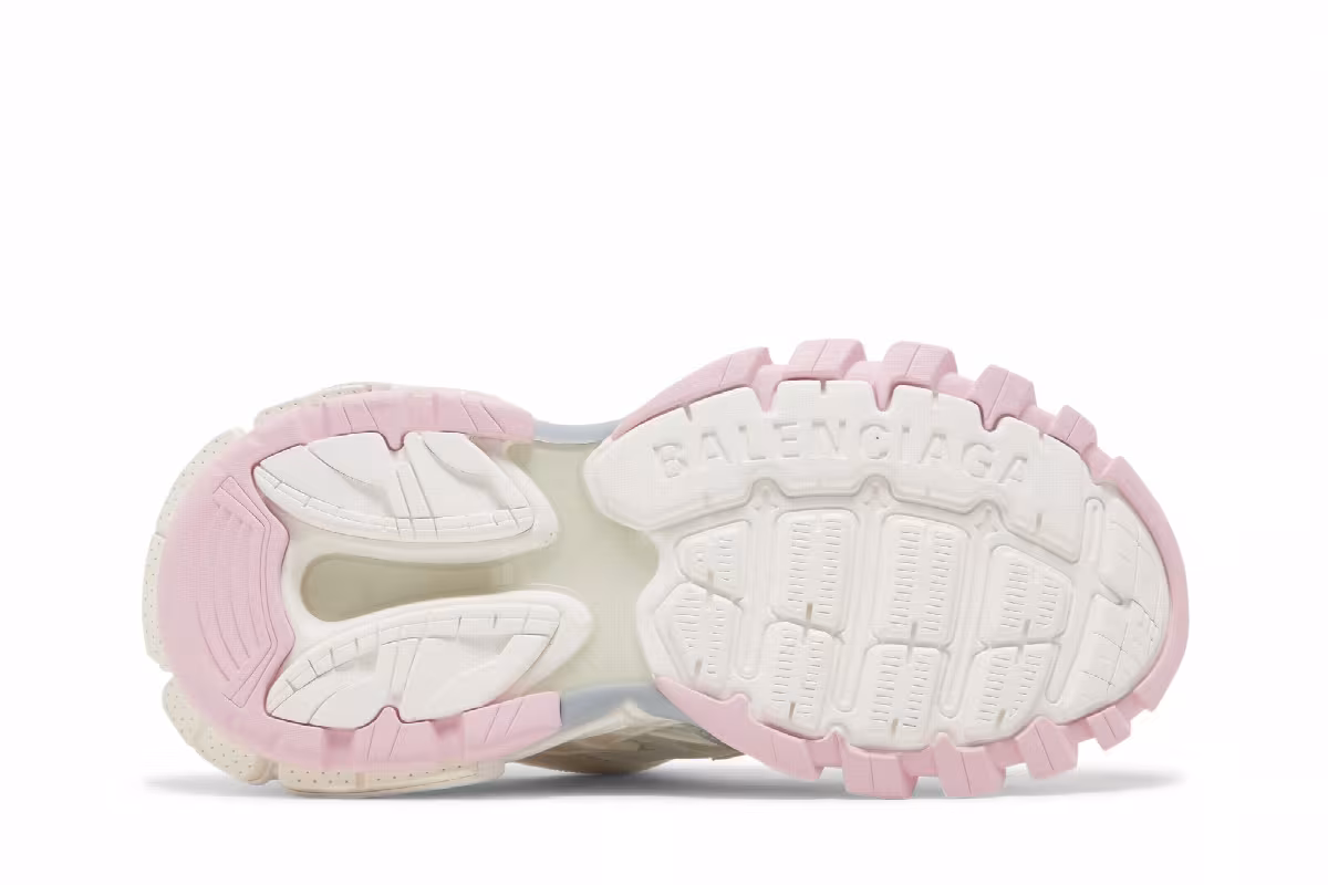 Balenciaga Women's Track.2 Sneaker White Light Yellow, view 5