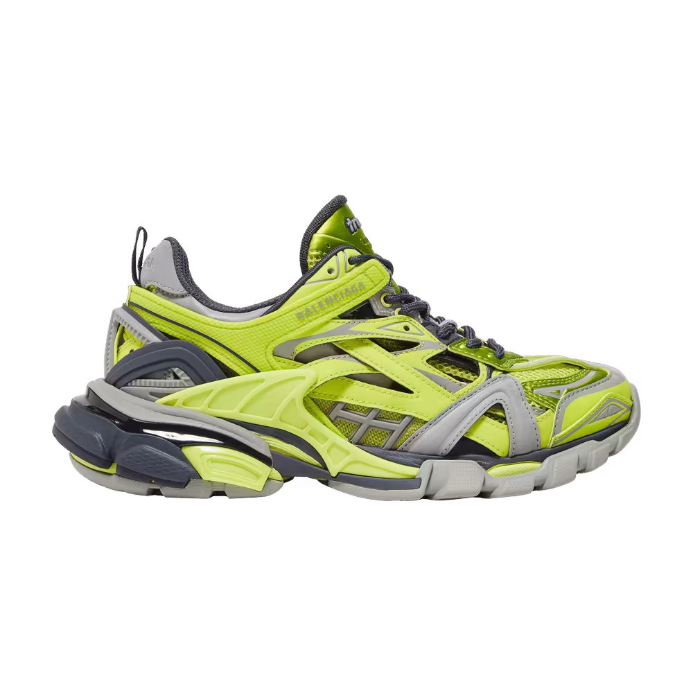 Balenciaga Women's Track.2 Sneaker Grey Neon Yellow