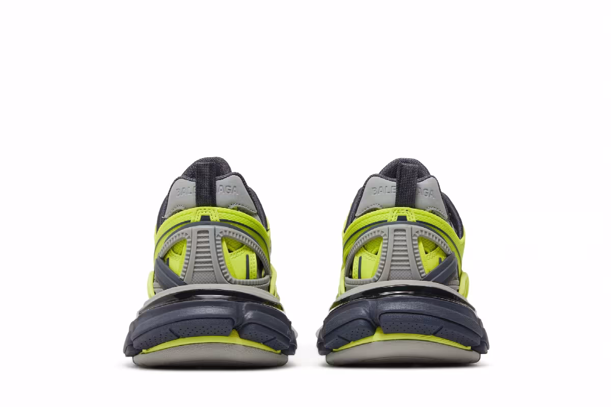 Balenciaga Women's Track.2 Sneaker Grey Neon Yellow, view 7