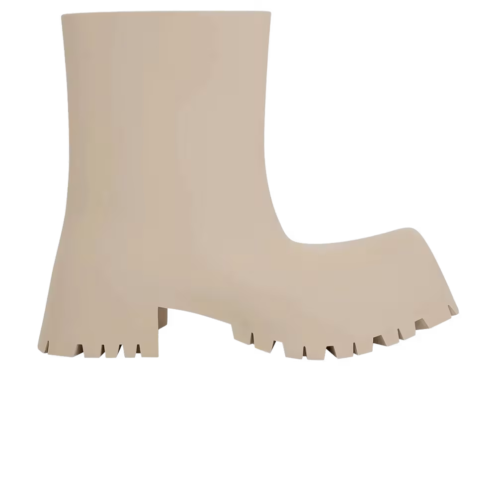 Balenciaga Women's Trooper Rubber Boot Beige