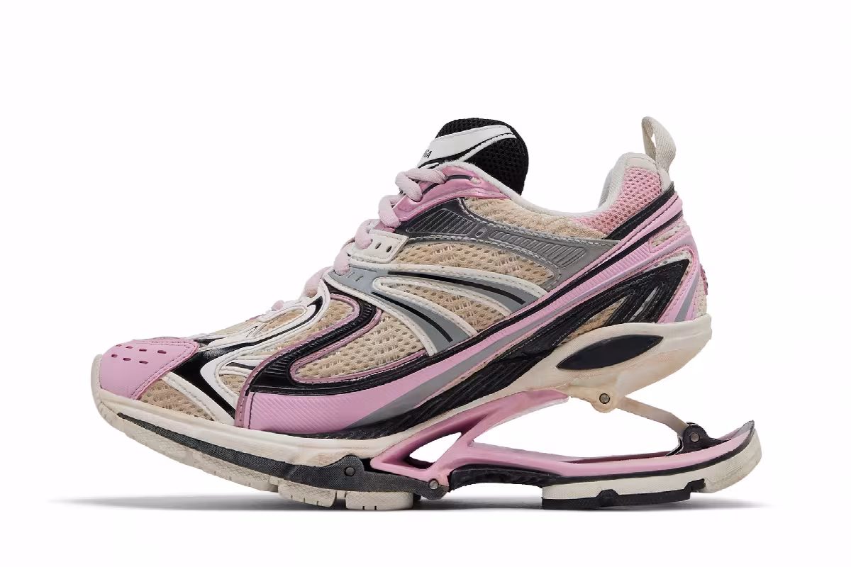 Balenciaga Women's X-Pander Pink Silver, view 4