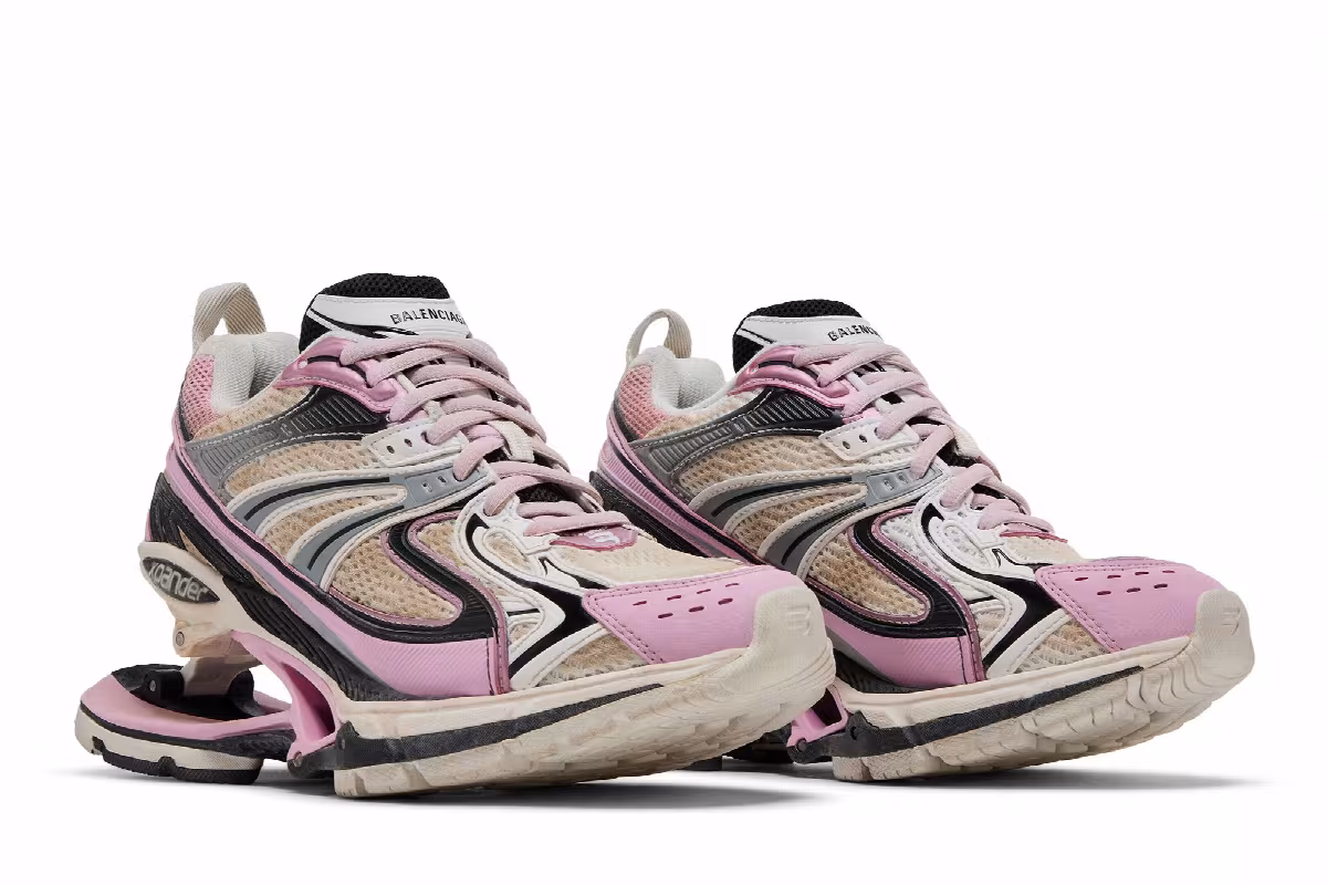 Balenciaga Women's X-Pander Pink Silver, view 9
