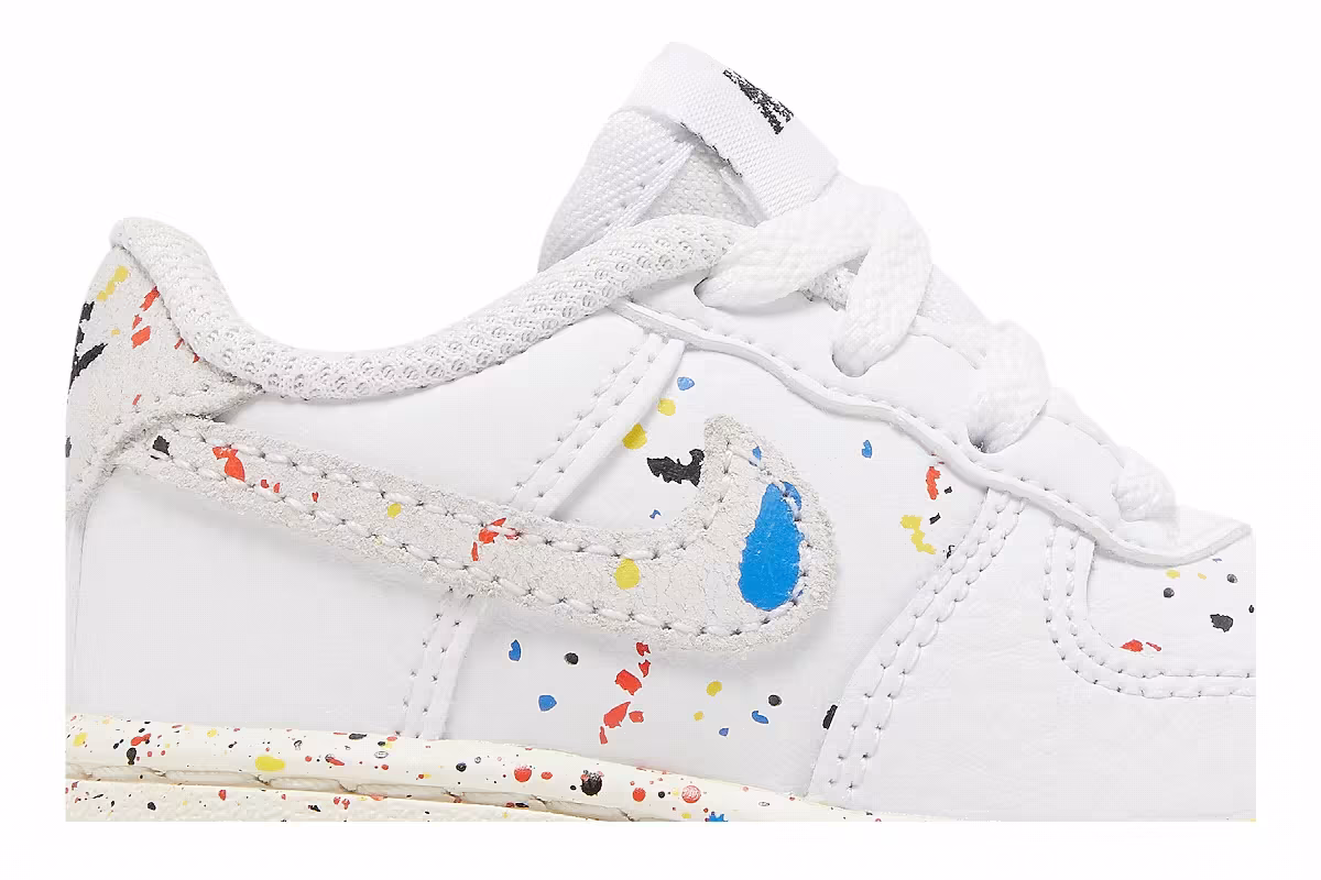 Nike Force 1 LV8 3 TD Paint Splatter - White, view 3
