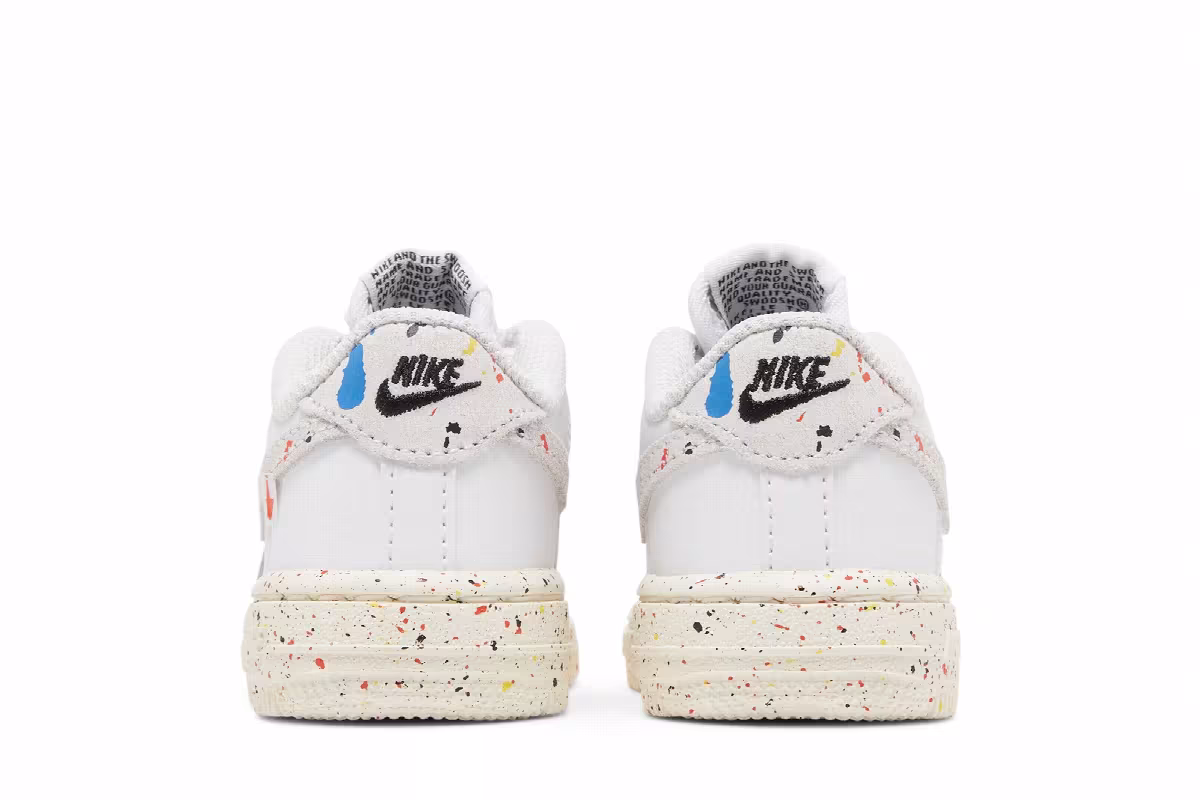 Nike Force 1 LV8 3 TD Paint Splatter - White, view 7