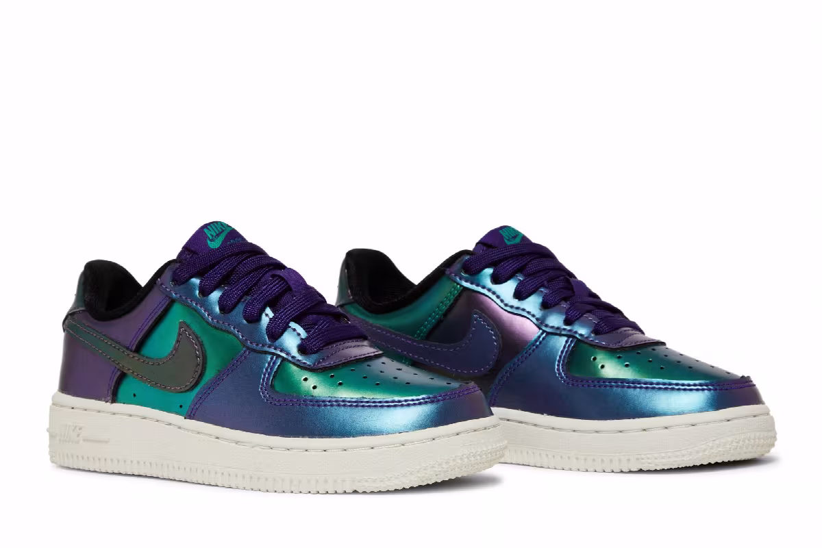 Nike Force 1 Low LV8 PS Purple Neptune Green, view 9