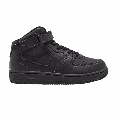 Nike Force 1 Mid LE PS 'Triple Black'