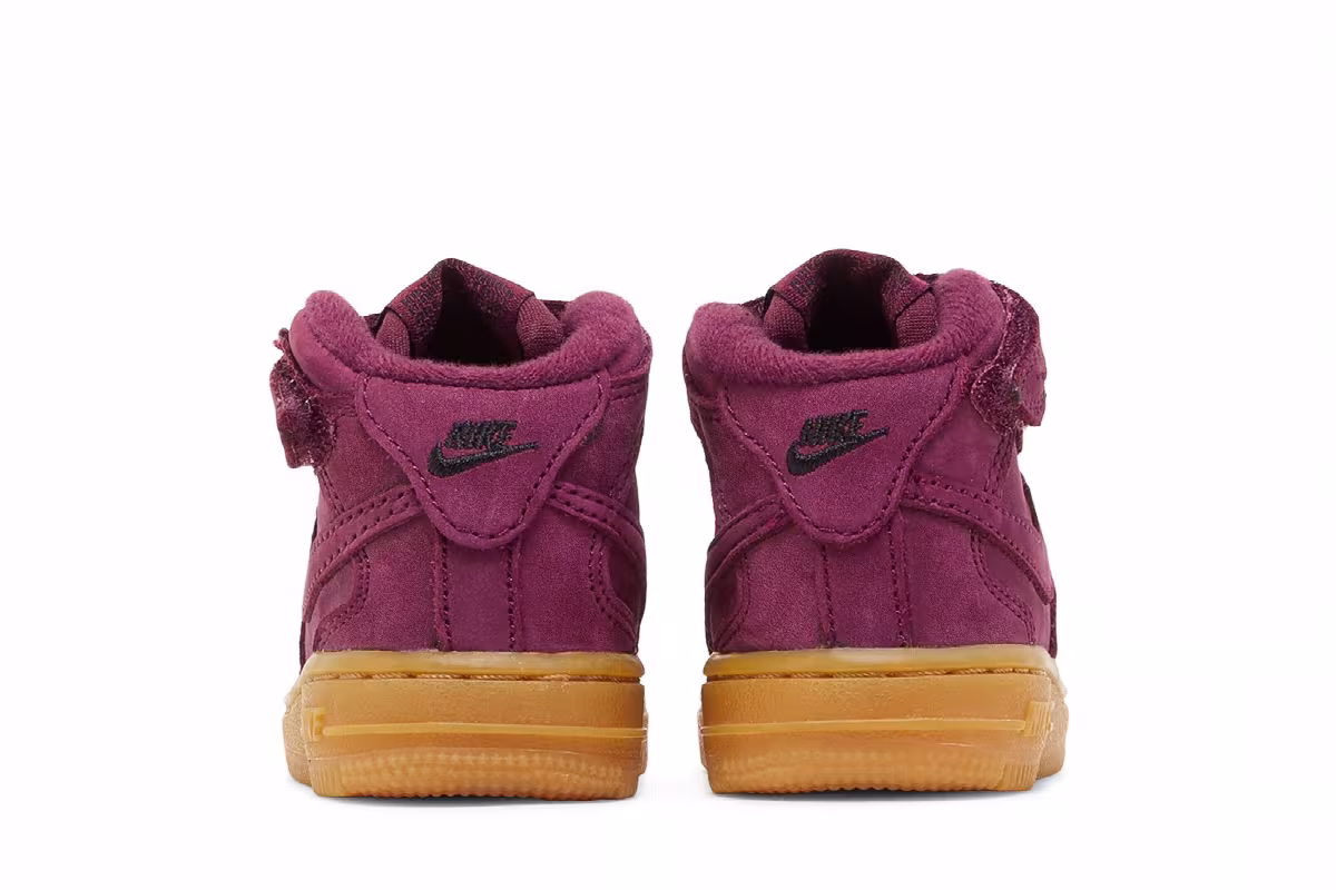 Nike Force 1 Mid WB TD Bordeaux, view 7