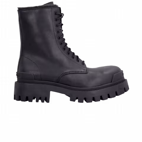 Balenciaga Wmns Lace Up Combat Boot 'Black'