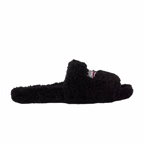 Balenciaga Furry Slides 'Black'