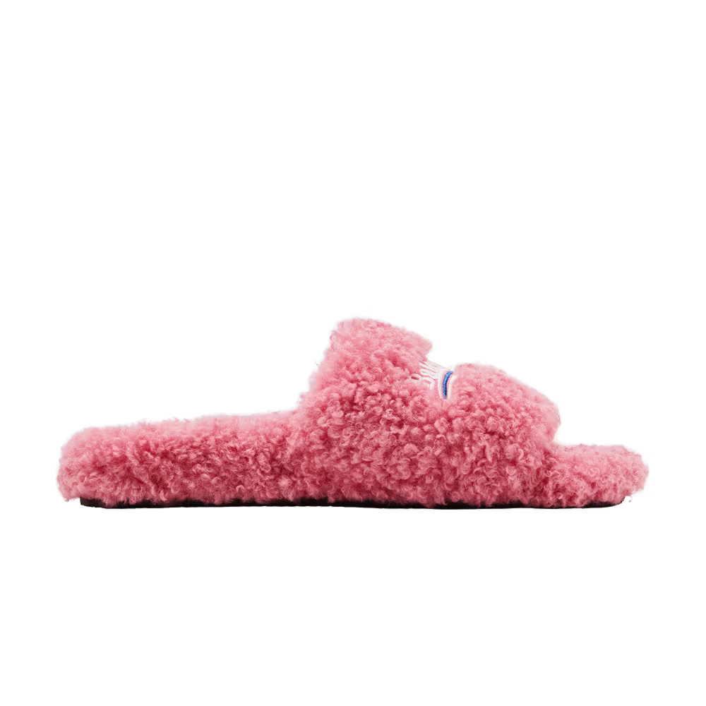 Balenciaga Women's Furry Slides Sweet Pink