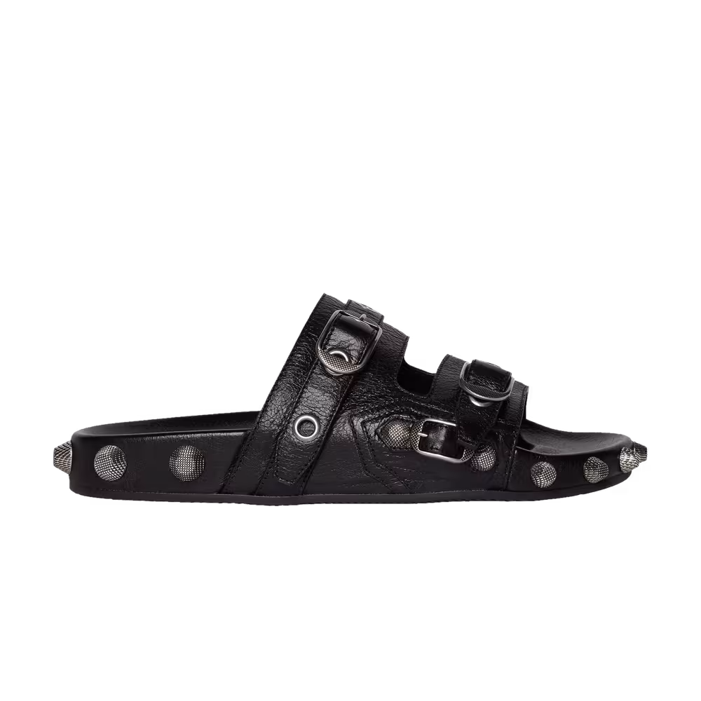 Balenciaga Cagole Sandal Black Palladium